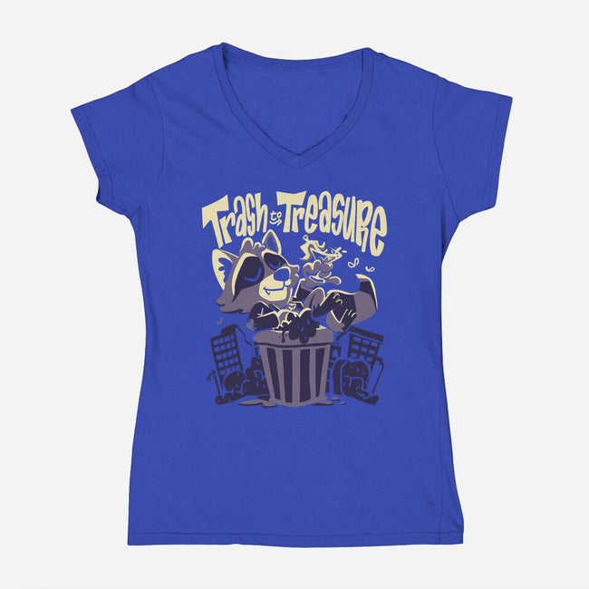 Trash To Treasure-Womens-V-Neck-Tee-estudiofitas