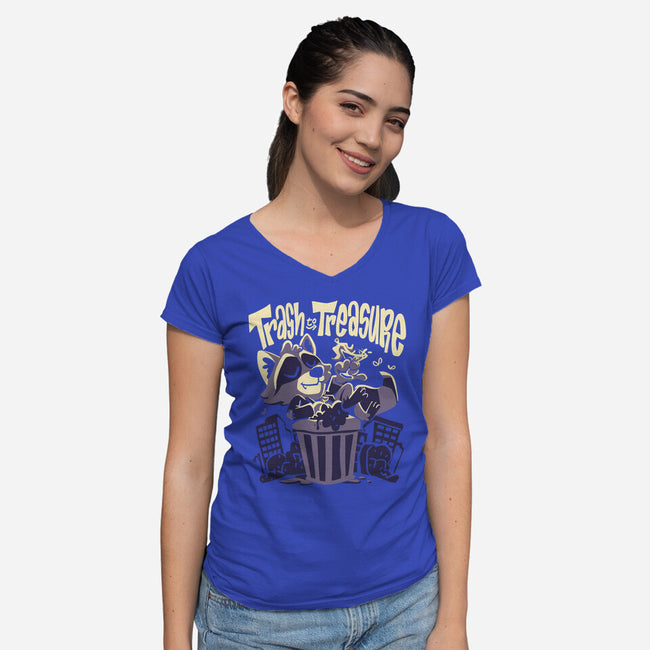 Trash To Treasure-Womens-V-Neck-Tee-estudiofitas