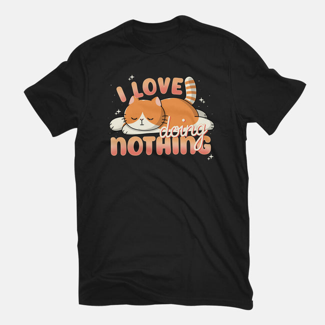 I Love Doing Nothing-Womens-Fitted-Tee-Freecheese