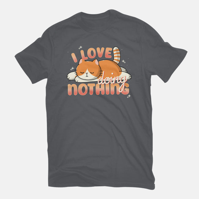 I Love Doing Nothing-Womens-Fitted-Tee-Freecheese