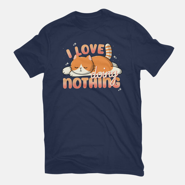 I Love Doing Nothing-Womens-Fitted-Tee-Freecheese