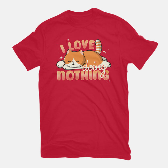 I Love Doing Nothing-Womens-Fitted-Tee-Freecheese