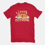 I Love Doing Nothing-Womens-Fitted-Tee-Freecheese