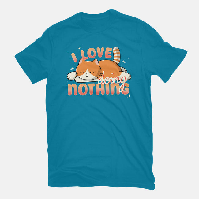 I Love Doing Nothing-Womens-Fitted-Tee-Freecheese