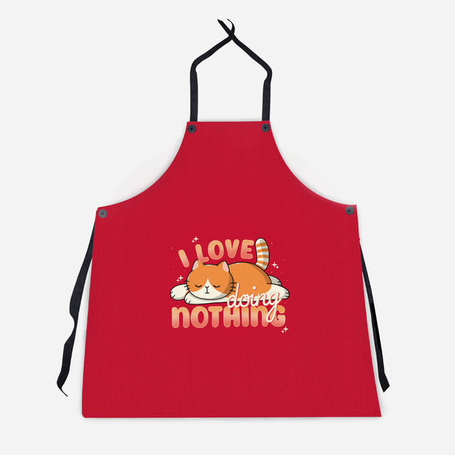 I Love Doing Nothing-Unisex-Kitchen-Apron-Freecheese