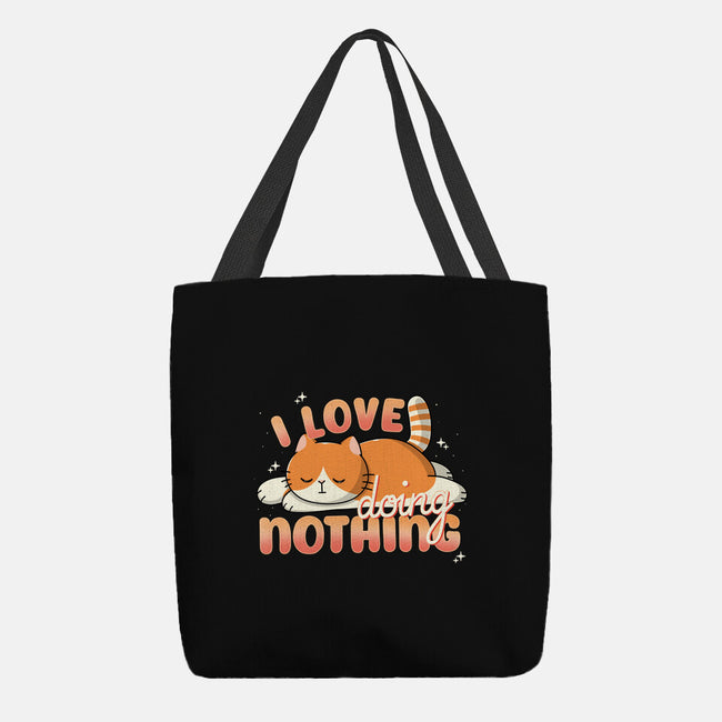 I Love Doing Nothing-None-Basic Tote-Bag-Freecheese