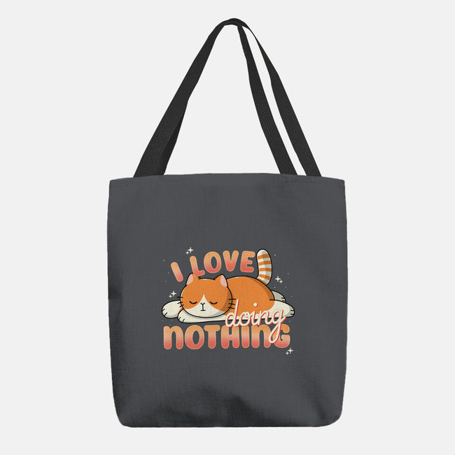 I Love Doing Nothing-None-Basic Tote-Bag-Freecheese