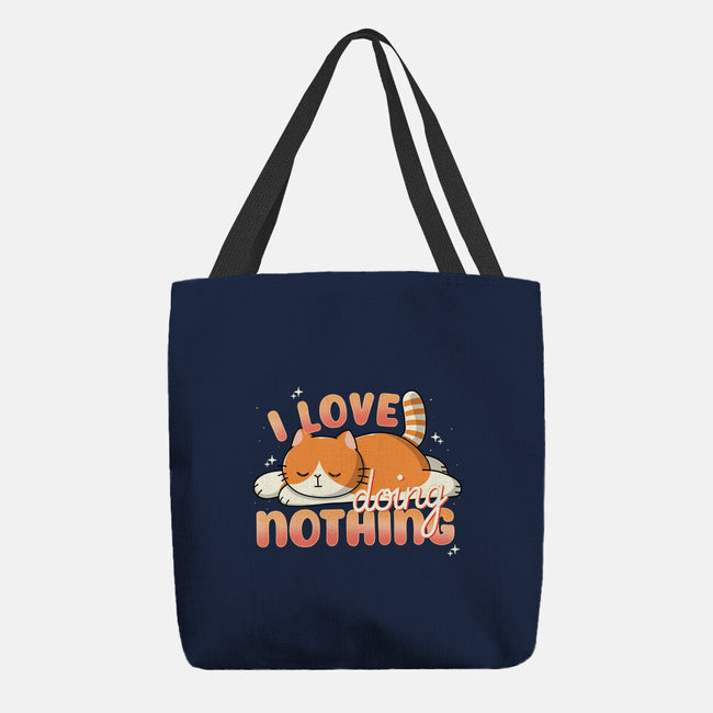 I Love Doing Nothing-None-Basic Tote-Bag-Freecheese