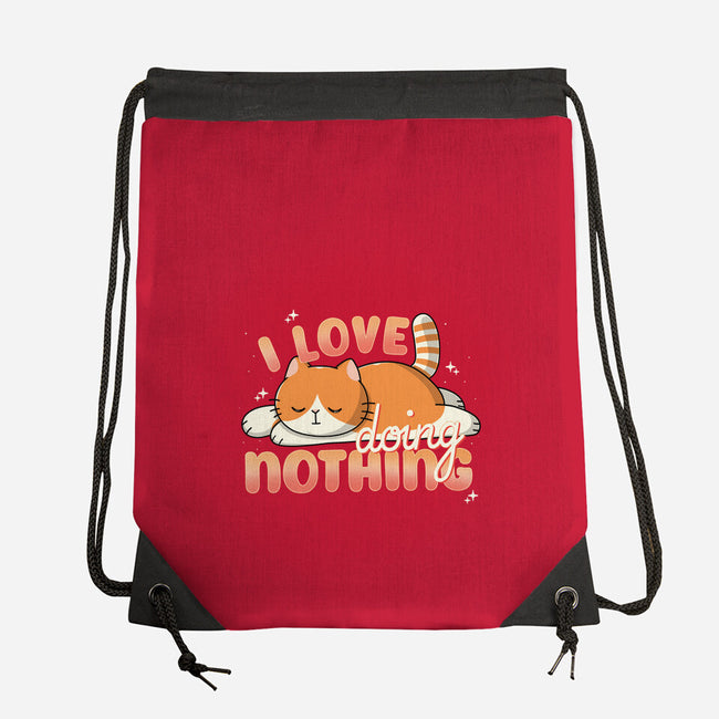 I Love Doing Nothing-None-Drawstring-Bag-Freecheese