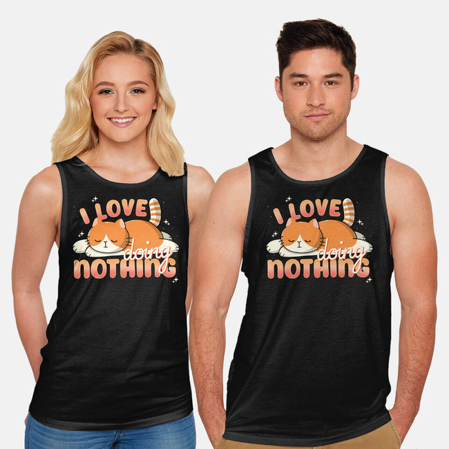 I Love Doing Nothing-Unisex-Basic-Tank-Freecheese