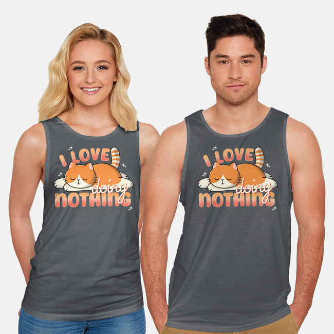 I Love Doing Nothing-Unisex-Basic-Tank-Freecheese