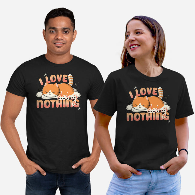 I Love Doing Nothing-Unisex-Basic-Tee-Freecheese