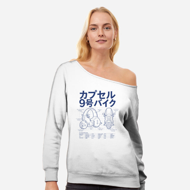 Capsule Specs-Womens-Off Shoulder-Sweatshirt-trheewood