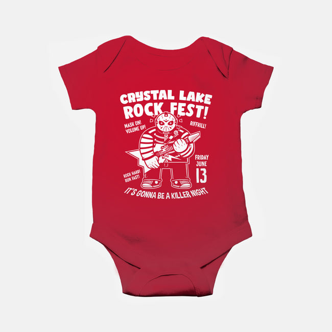 Crystal Lake Rock Fest-Baby-Basic-Onesie-krisren28