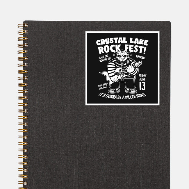 Crystal Lake Rock Fest-None-Glossy-Sticker-krisren28