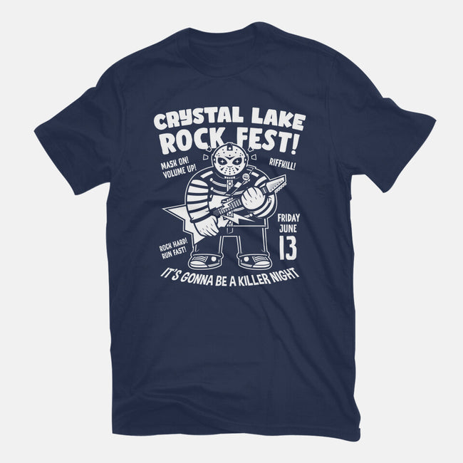 Crystal Lake Rock Fest-Mens-Heavyweight-Tee-krisren28