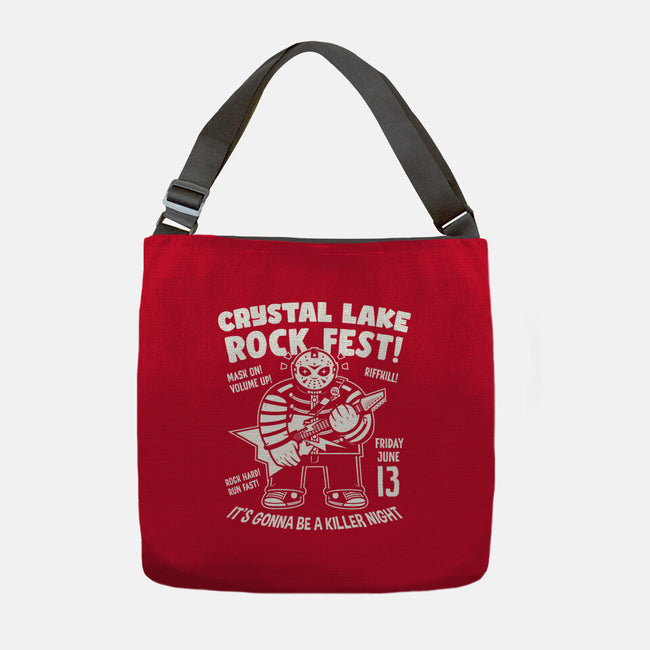 Crystal Lake Rock Fest-None-Adjustable Tote-Bag-krisren28