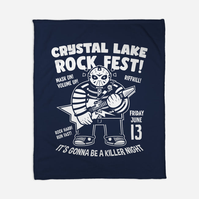 Crystal Lake Rock Fest-None-Fleece-Blanket-krisren28