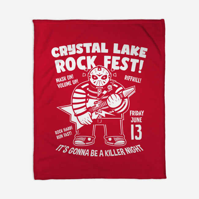 Crystal Lake Rock Fest-None-Fleece-Blanket-krisren28