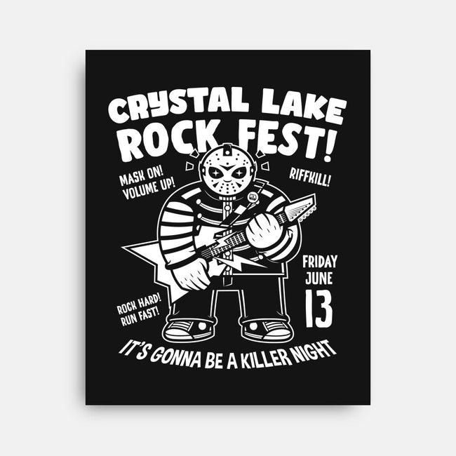 Crystal Lake Rock Fest-None-Stretched-Canvas-krisren28