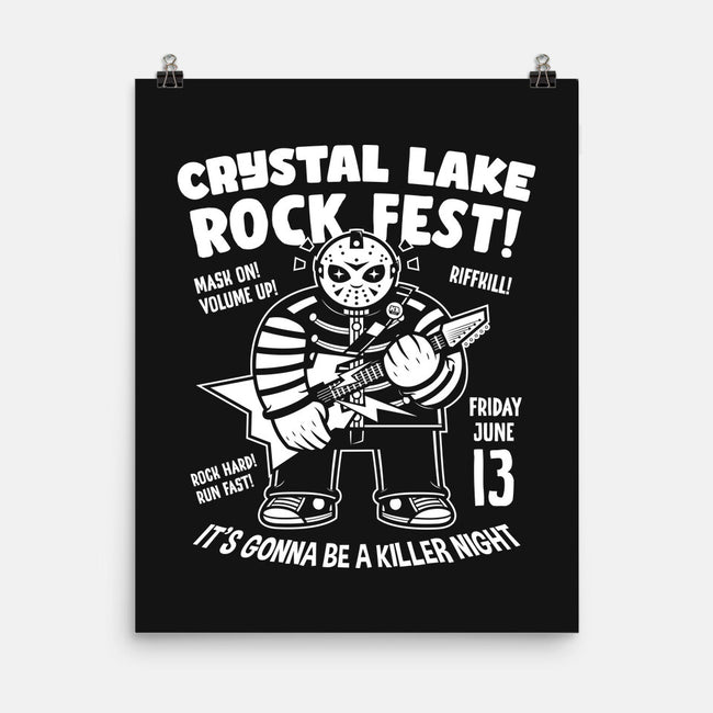 Crystal Lake Rock Fest-None-Matte-Poster-krisren28