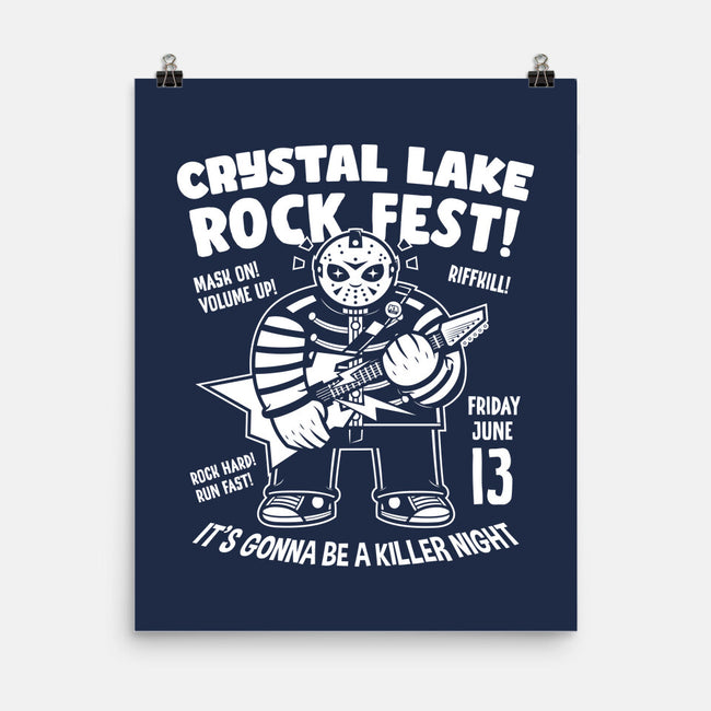 Crystal Lake Rock Fest-None-Matte-Poster-krisren28