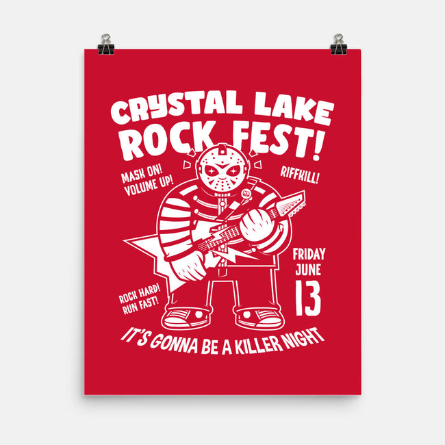 Crystal Lake Rock Fest-None-Matte-Poster-krisren28