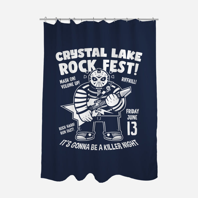 Crystal Lake Rock Fest-None-Polyester-Shower Curtain-krisren28