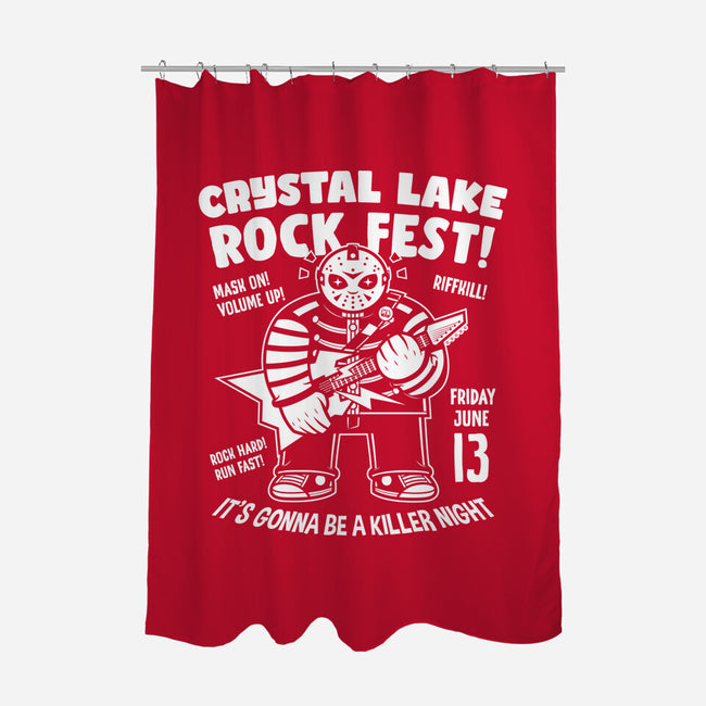 Crystal Lake Rock Fest-None-Polyester-Shower Curtain-krisren28