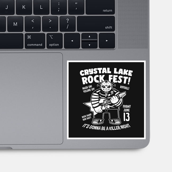 Crystal Lake Rock Fest-None-Glossy-Sticker-krisren28