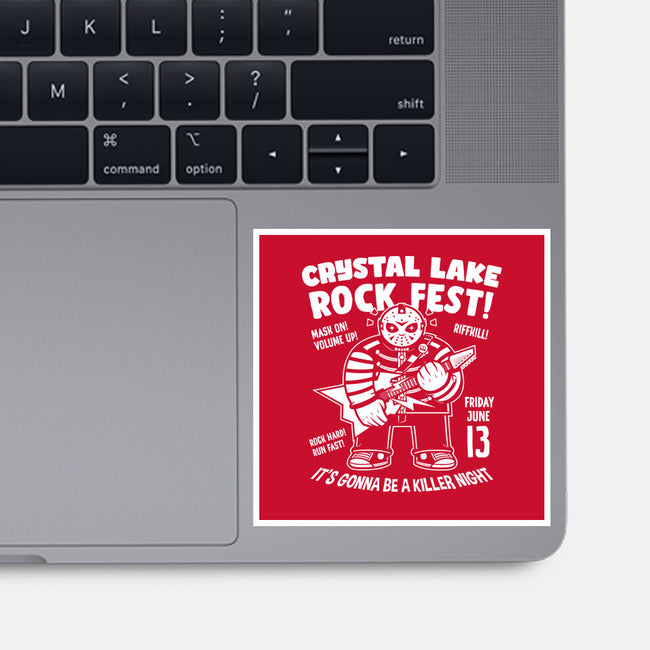 Crystal Lake Rock Fest-None-Glossy-Sticker-krisren28