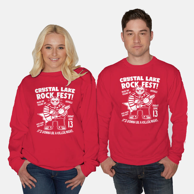 Crystal Lake Rock Fest-Unisex-Crew Neck-Sweatshirt-krisren28