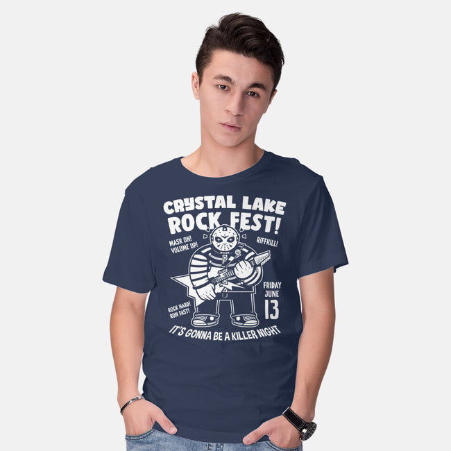 Crystal Lake Rock Fest-Mens-Basic-Tee-krisren28