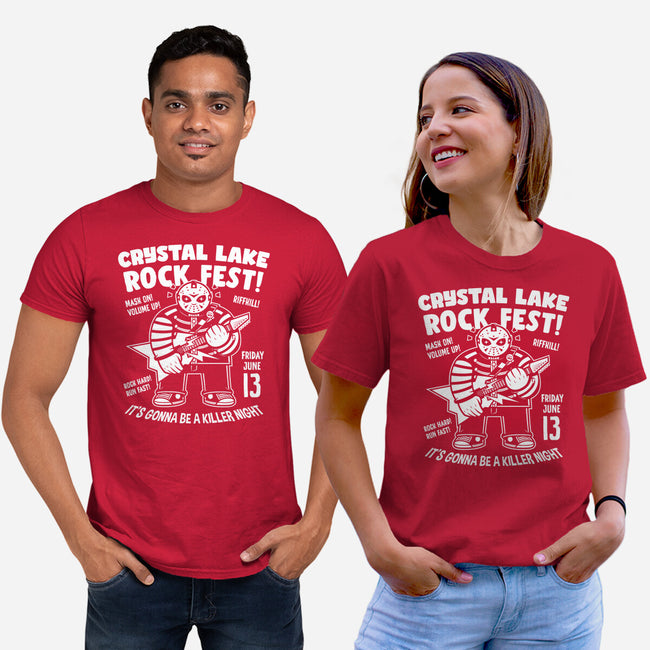 Crystal Lake Rock Fest-Unisex-Basic-Tee-krisren28
