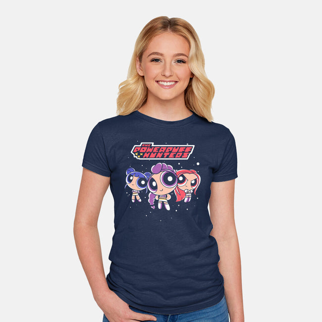 The Powerpuff Hunters-Womens-Fitted-Tee-estudiofitas