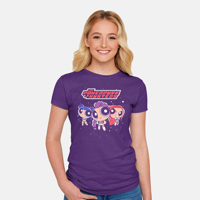 The Powerpuff Hunters-Womens-Fitted-Tee-estudiofitas