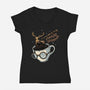 Magic Of Espresso-Womens-V-Neck-Tee-glitchygorilla