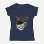 Magic Of Espresso-Womens-V-Neck-Tee-glitchygorilla