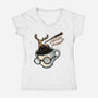 Magic Of Espresso-Womens-V-Neck-Tee-glitchygorilla