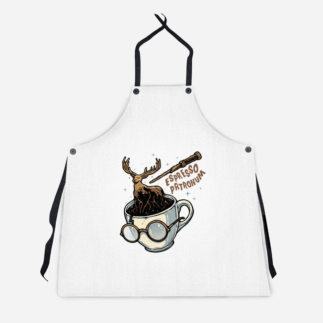 Magic Of Espresso-Unisex-Kitchen-Apron-glitchygorilla