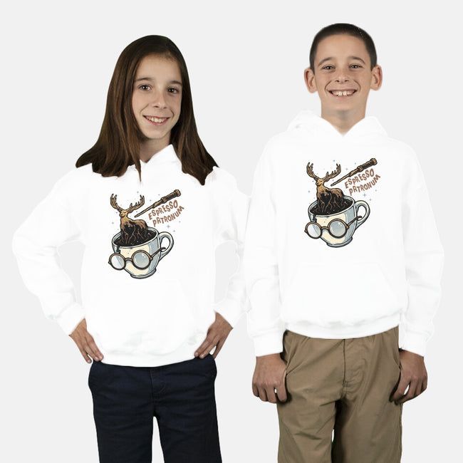 Magic Of Espresso-Youth-Pullover-Sweatshirt-glitchygorilla