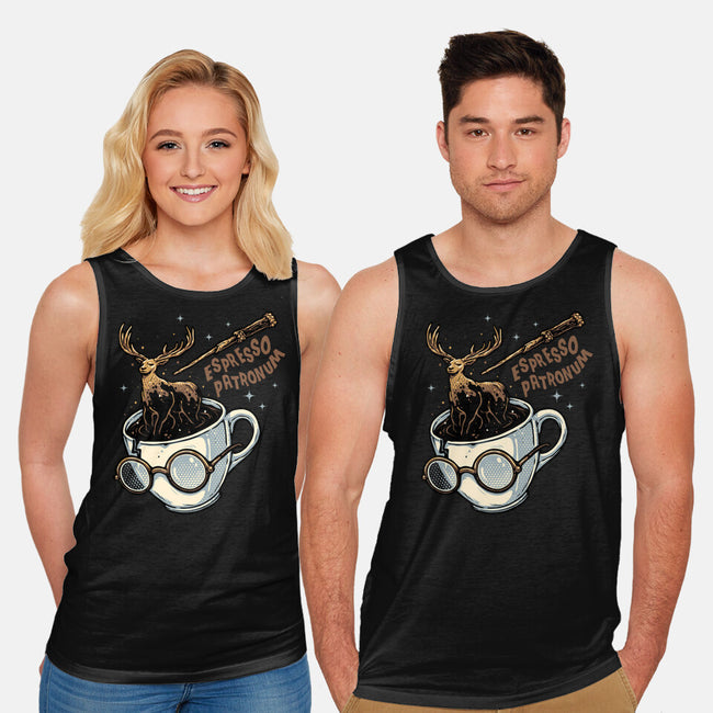 Magic Of Espresso-Unisex-Basic-Tank-glitchygorilla