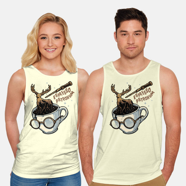 Magic Of Espresso-Unisex-Basic-Tank-glitchygorilla