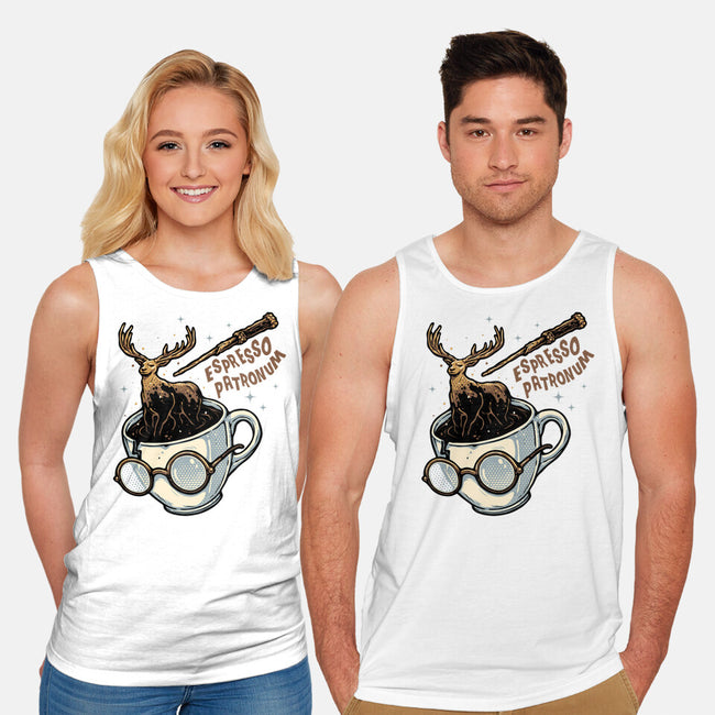 Magic Of Espresso-Unisex-Basic-Tank-glitchygorilla