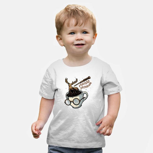 Magic Of Espresso-Baby-Basic-Tee-glitchygorilla
