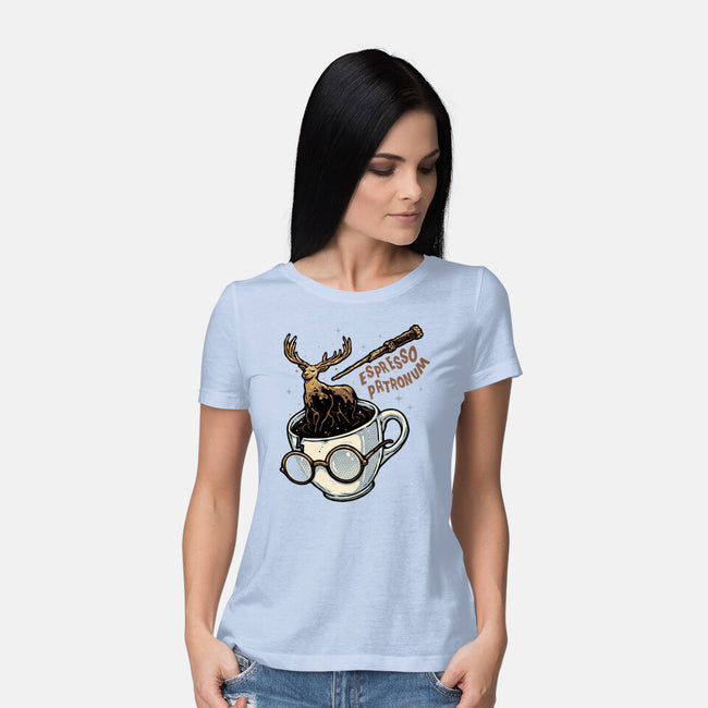 Magic Of Espresso-Womens-Basic-Tee-glitchygorilla