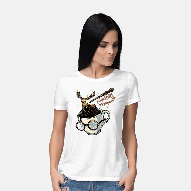 Magic Of Espresso-Womens-Basic-Tee-glitchygorilla