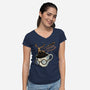Magic Of Espresso-Womens-V-Neck-Tee-glitchygorilla