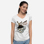 Magic Of Espresso-Womens-V-Neck-Tee-glitchygorilla