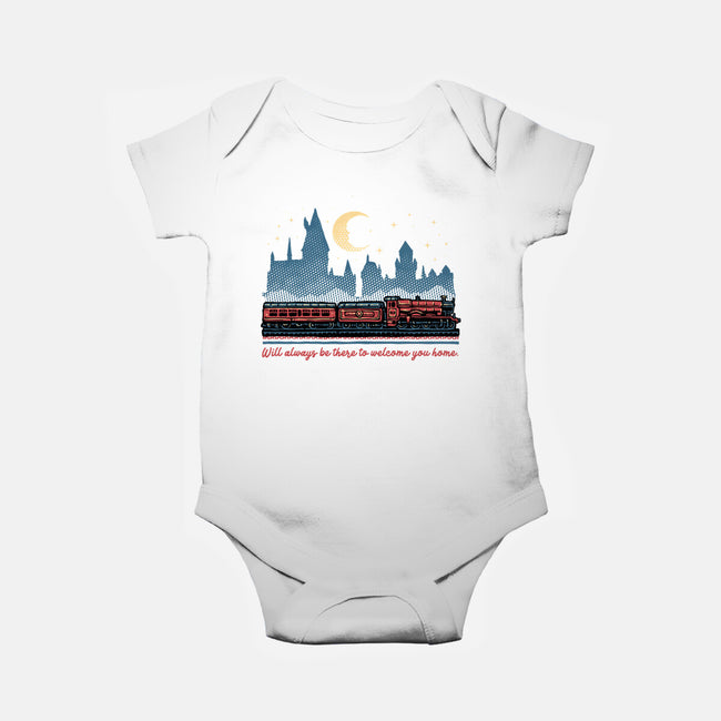 Welcome You Home-Baby-Basic-Onesie-glitchygorilla